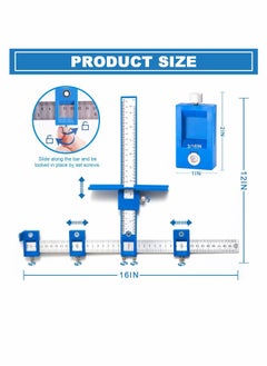 Y&D Woodworking Hole Locator, Cabinet Handle Hardware Template Punch Tool, Drawer Locator  - Image 5