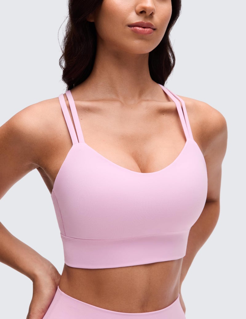 Butterluxe Light Support Wire-Free Sports Bra with Criss-Cross Back and Full Coverage - Image 5
