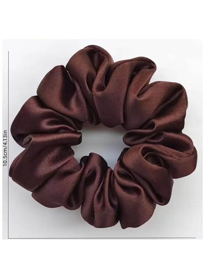 Ucanbe 3pcs Satin Hair Scrunchies Simple Style Hair Ties Soft Hair Rope For Sleep Ponytail Holders Hair Accessories For Women Female - Image 4