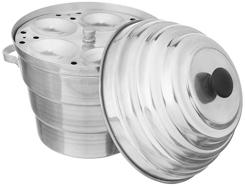 Liolis Aluminium Idli Maker with 4 Plates 3 Plates Steamers15idli 2 KHAMAN - Image 2