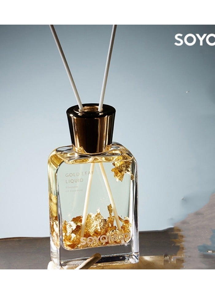 زيت عطري عطري معطر برائحة القصب 150 مل برائحة الخشب ورقائق الذهب - Image 1