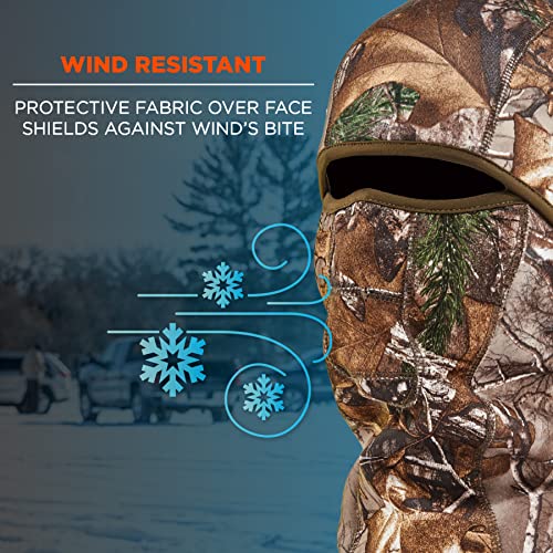 Ergodyne - 16833 N-Ferno 6823 Balaclava Ski Mask, Wind-Resistant Camo Face Mask, Hinged Design to Wear as Neck Gaiter, RealTree Camouflage, One size - Image 3