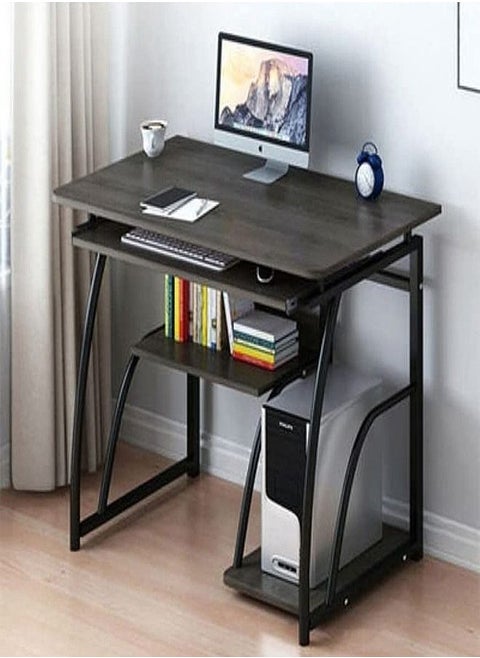 Multifunction Study And Computer Desk Computer Table Working Laptop Desk Multiple Storage Shelves Bookshelf for Home Office Furniture 80x40x71 cm