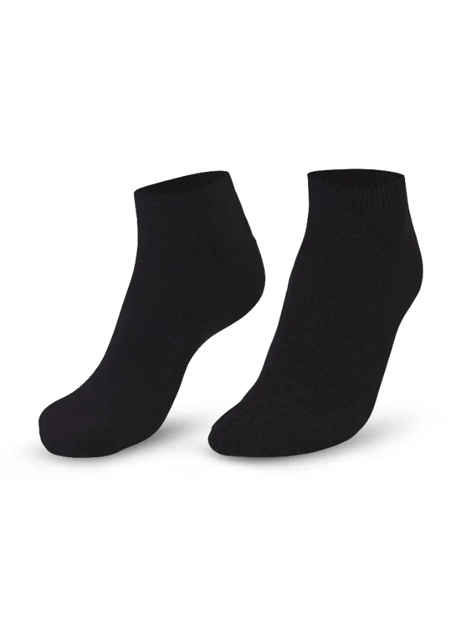 Ampm  Mens Cotton-blended Low cut Sneaker Socks (PACK OF 6) Lightweight, Ultra-Soft touch, Secure Gentle Grip, Reinforced stitch, Skin Friendly - BLACK  | Best Price UAE