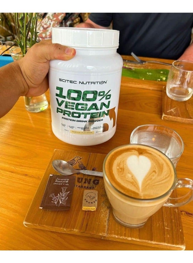 سيتيك نيوتريشن سايتك نيوترشن 100% بروتين نباتي، مسحوق مشروب بروتين نباتي منكه مع فيتامين ب12 ومحليات، خالي من السكر والغلوتين، 1 كجم، فانيليا - Image 3