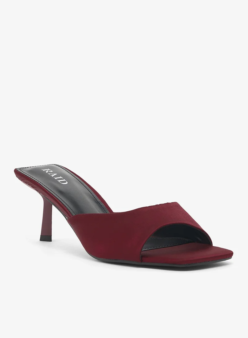 RAID Fuax Suede Heeled mule Sandals