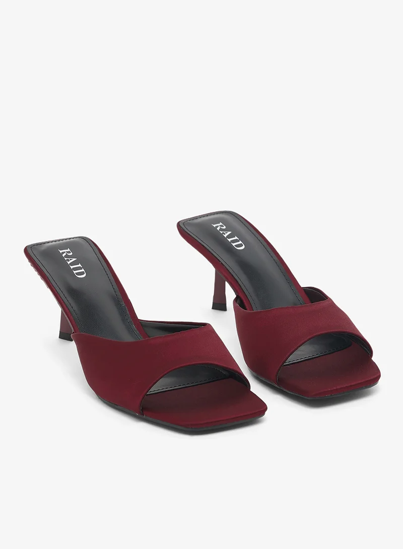 RAID  Fuax Suede Heeled mule Sandals for Women | Best Price UAE