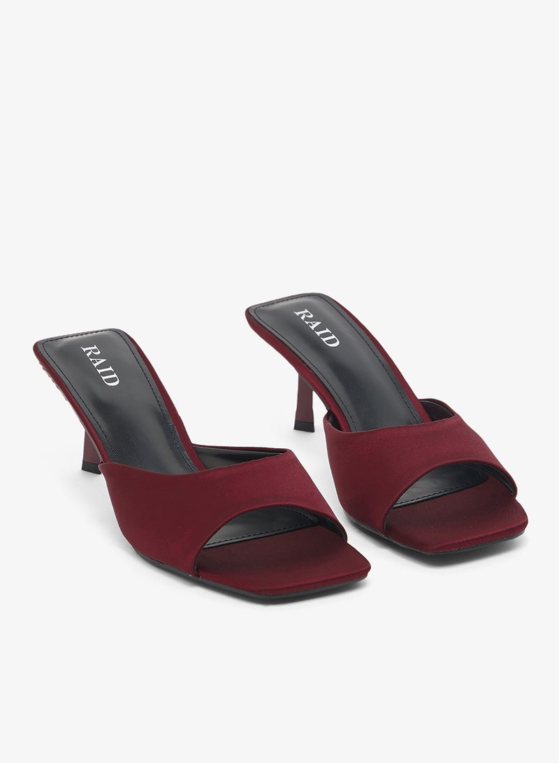 RAID Fuax Suede Heeled mule Sandals - Image 4