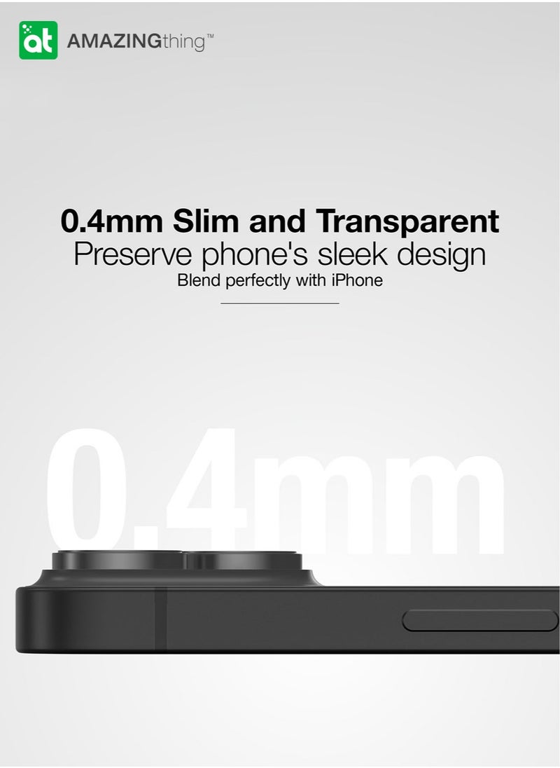 AMAZINGthing Supreme Tempered Glass for iPhone 15 and iPhone 15 PLUS Camera Lens Protector Aluminum AR Lens Defender - Black  - Image 4