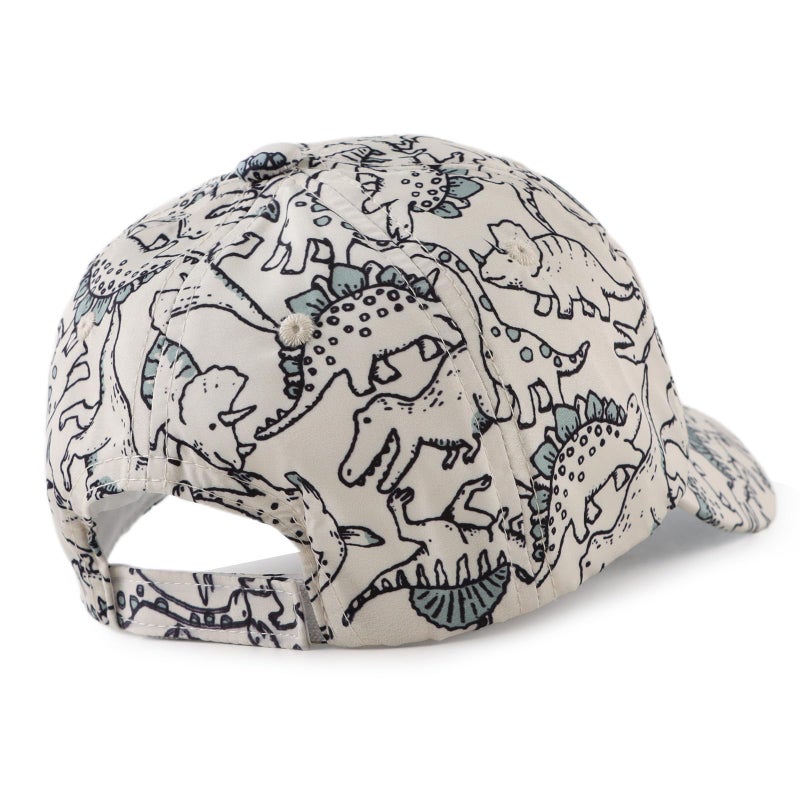 JANGANNSA Dinosaur Boys Girls Caps Waterproof Quick-Dry Baseball Caps for Boys Girls Toddler Kids Beach Hat Spring Summer Autumn 2-6Y(Beige Dinosaure,2-6 Years) - Image 2