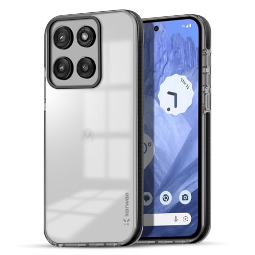 KARWAN® Back Cover|Moto Edge 60 Stylus Back Cover |Polycarbonate Material| Full Camera Pro XLtection |Perfectly Fit| Case for Moto Edge 60 Stylus - Black - Image 1