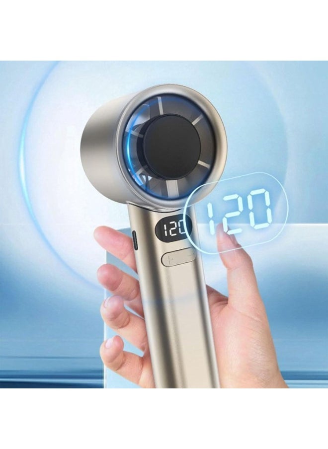 ELTRAZONE Mini Portable Fan Powerful Handheld Fan,120 Speeds Infinitely Variable Speed Personal Small Rechargeable Hand Fan for Adults & Kids Travel - Image 2