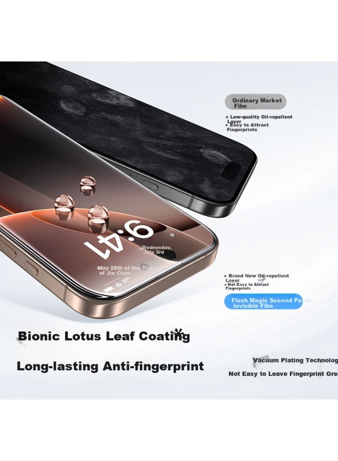 SmartDevil Privacy Tempered Glass Screen Protector For Apple Iphone 14 Pro, Anti-spy Anti-dust Anti-shock Anti-fingerprint Full Coverage Screen Guard With Dust-free Sticker For Iphone 14 Pro - Image 3