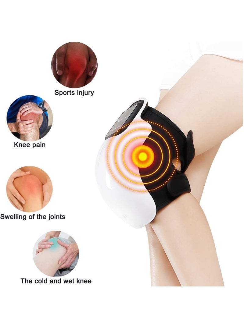 IAF Knee Massager with Heat and Kneading for Pain Relieï¼ŒInfrared Heated Vibration Physiotherapy for Arthritis Massagerï¼ŒCramps and Joint Warmer Rechargeable LED Display - Image 4
