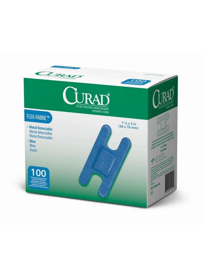 كيوراد ضمادة كيراد ناكل، منسوجة زرقاء قابلة للكشف، 100 ضمادة - Image 1