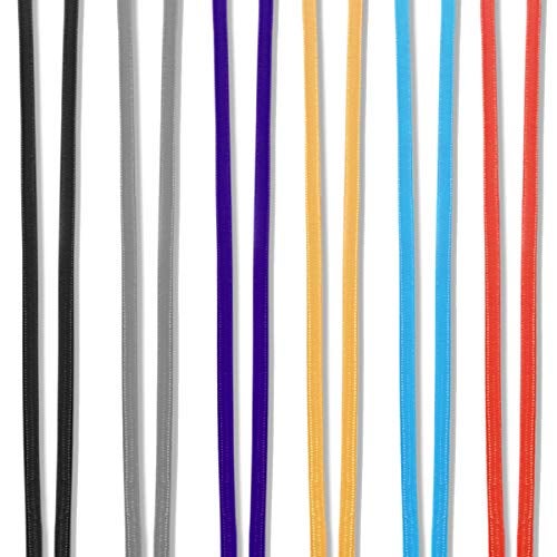 YOUOWO 6 Pack 6 Colours Adjustable Neck Lanyards For Pen Phone id Badges Holder Keys Office Name Badges ID Card USB Sticks Strap Whistles iPod - Image 4