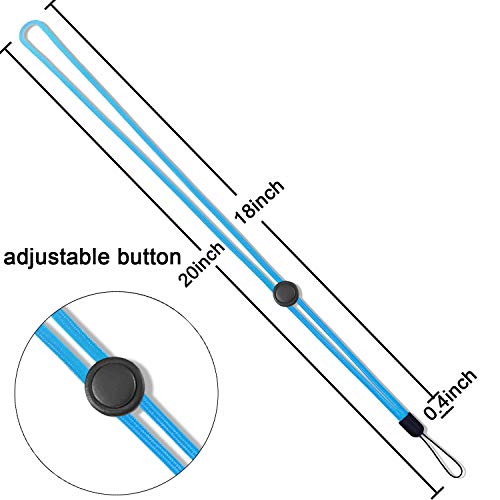 YOUOWO 6 Pack 6 Colours Adjustable Neck Lanyards For Pen Phone id Badges Holder Keys Office Name Badges ID Card USB Sticks Strap Whistles iPod - Image 3