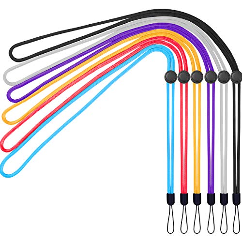 YOUOWO 6 Pack 6 Colours Adjustable Neck Lanyards For Pen Phone id Badges Holder Keys Office Name Badges ID Card USB Sticks Strap Whistles iPod - Image 1
