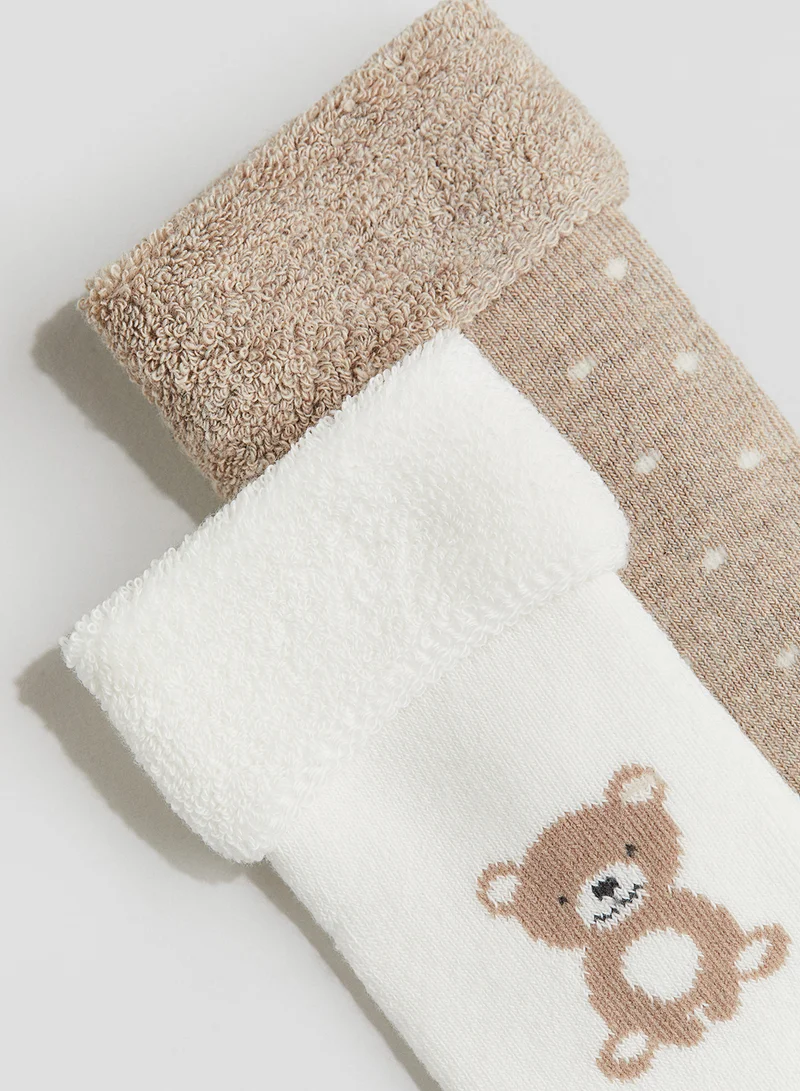 H&M 2-Pack Terry Socks