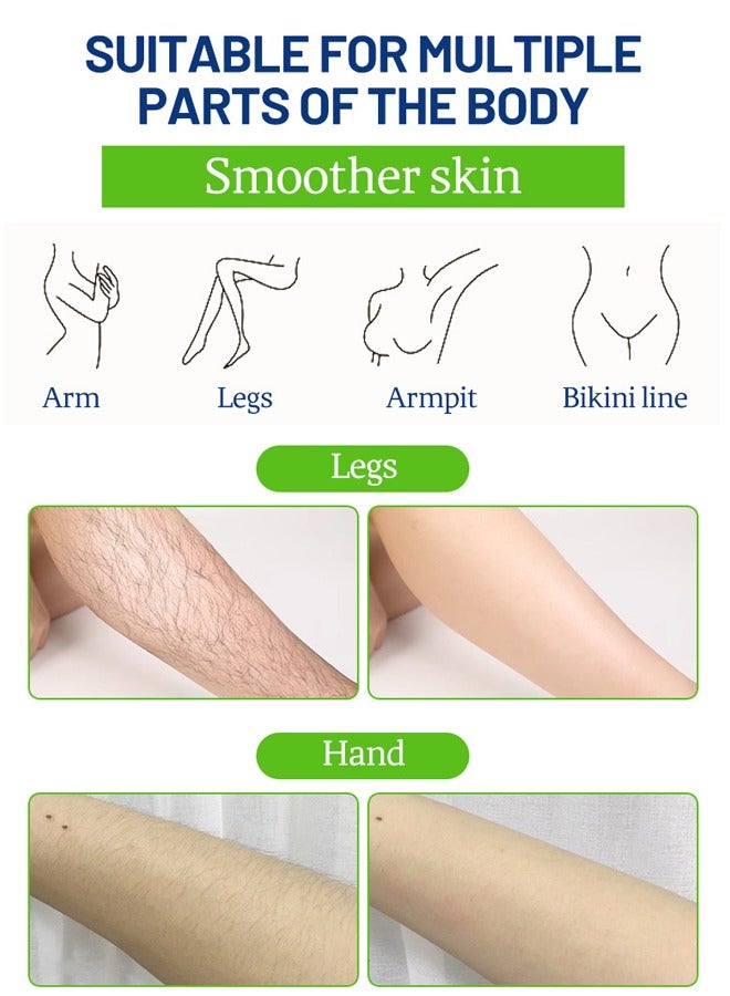 ديسار مجموعة شرائط الشمع 20 قطعة لإزالة الشعر - مستخلصات نباتية طبيعية تهدئ البشرة الناعمة - شرائح شمعية قابلة للتشذيب للجسم والوجه والساقين والحواجب (البشرة الجافة (زيت الأرغان + زبدة الشيا)) - Image 5