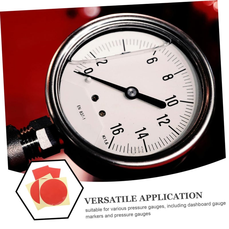 ABOOFAN 4pcs Pressure Gauge Identification Stickers Decals for Value Indication Various Gauges Easy Application and Design - Image 3