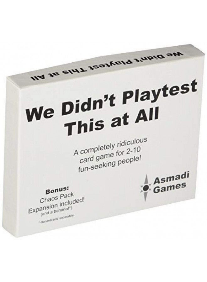 Asmadi Games We Didn't Playtest This at All - with Chaos Pack - Image 1