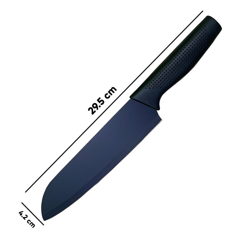 BENCI Kitchen Knife Black Blade 12 Inch Peeling Knife with Razor Sharp Blade Modern Chopping Knife for Kitchen Ergonomic Handle Professional Kitchen Knives Chef Knife - Image 2