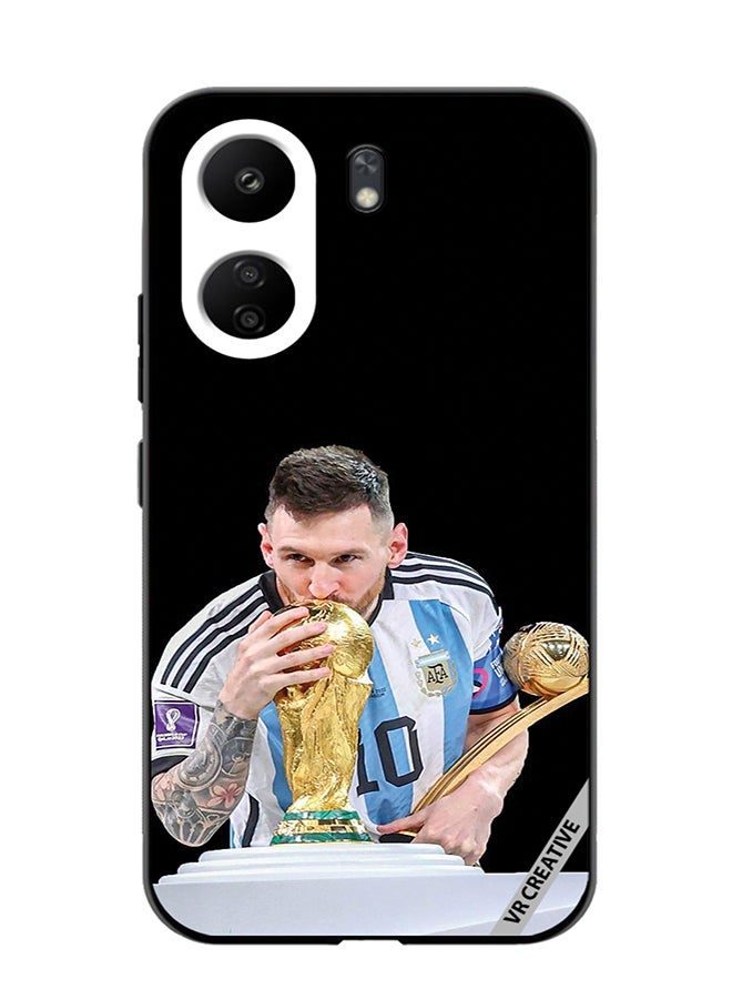 VR CREATIVE Protective Case Cover For Xiaomi Redmi 13C Messi Design Multicolour - Image 1