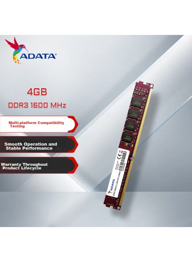 Adata 4gb Ddr3 1600 Desktop Memory, Wanziqianhong - Image 1