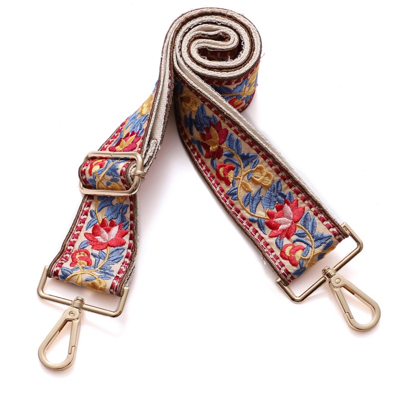 S-Jacorry Purse Strap Replacement Crossbody Wide Shoulder Strap Adjustable Canvas Straps Handbag Strap Replacement Belts - Image 2