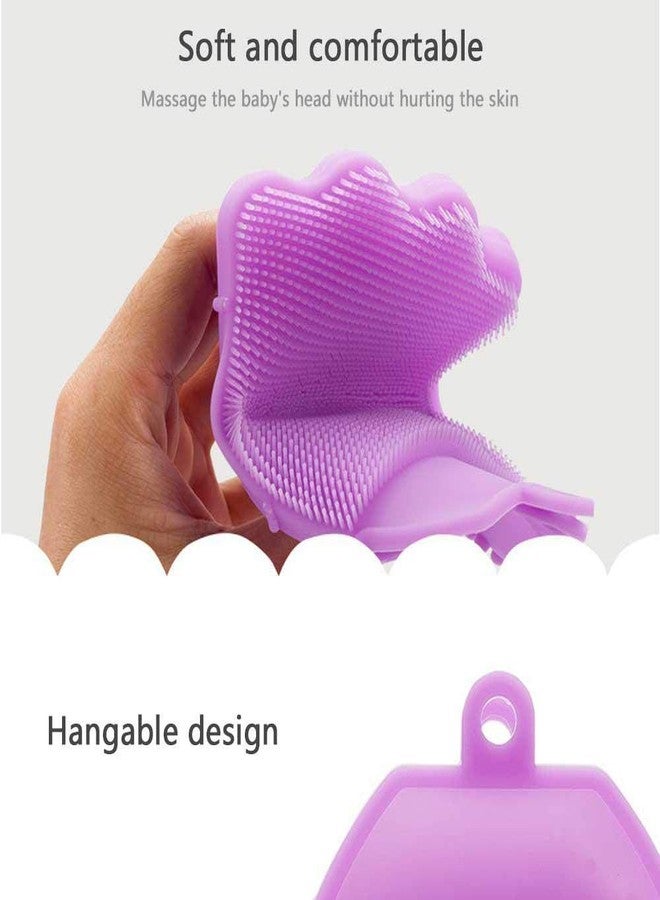 NETXE Anti Cellulite Shower Brush Scrub Silicone Bath Brush Body Scrubber Glove Sponge Skin Cleaning Bathroom Body Bath Shower Brush (MULTI COLOR) - Image 2