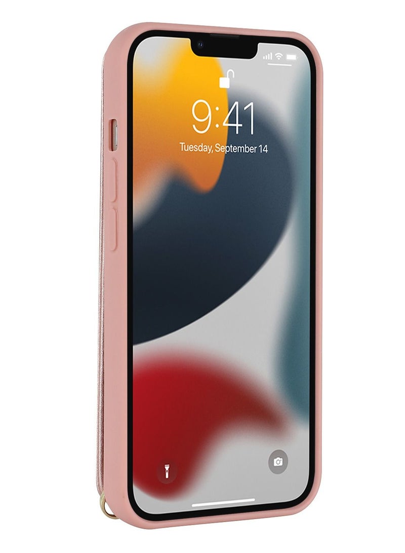 Suteni Back Cover Wristband Card Slots Leather Phone Case for iPhone - Image 2