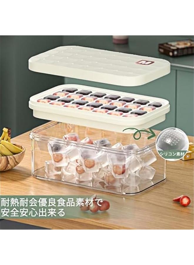 Silicone Ice Tray, Large Capacity, Ice Tray, Ice Mold with Lid, For Refrigerators, Easy Remove, Leak Proof, Ultra Low Temperature Resistant, Makes Clear Ice, Kitchen Utensils, Ultra Low Temperature  - Image 2