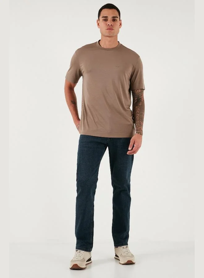 بوراتي جينز رجالي بخصر عالٍ بقصة مستقيمة من قطن سترتش مريح من بوراتي