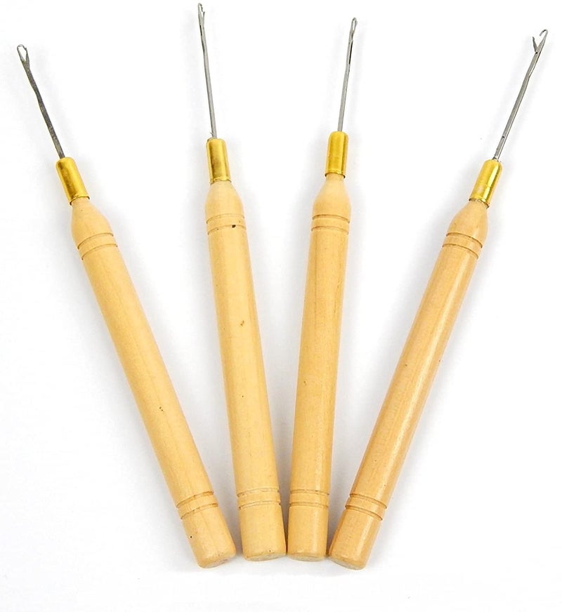 4 Latch Hook Crochet Needlesmicroneedle for Hair Extension feather and Dread Maintenance Installation