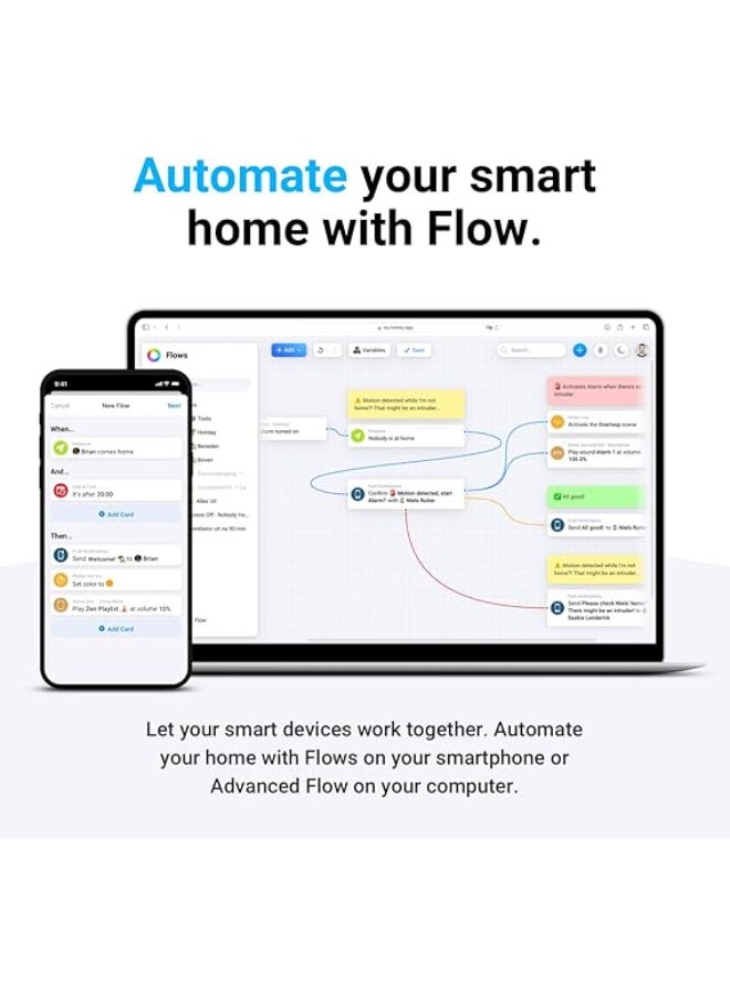 Homey Pro (2026) | Smart Hub for Home  Automation – Features Z-Wave Plus, Zigbee, Wi-Fi, BLE, Infrared, Matter & Thread. Compatible with Siri, Alexa & Google Home. - Image 5