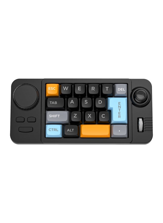 general 19-key macro definition joystick dual scroll wheel RGB hot-swappable macro definition wired mechanical gaming keyboard - Image 1