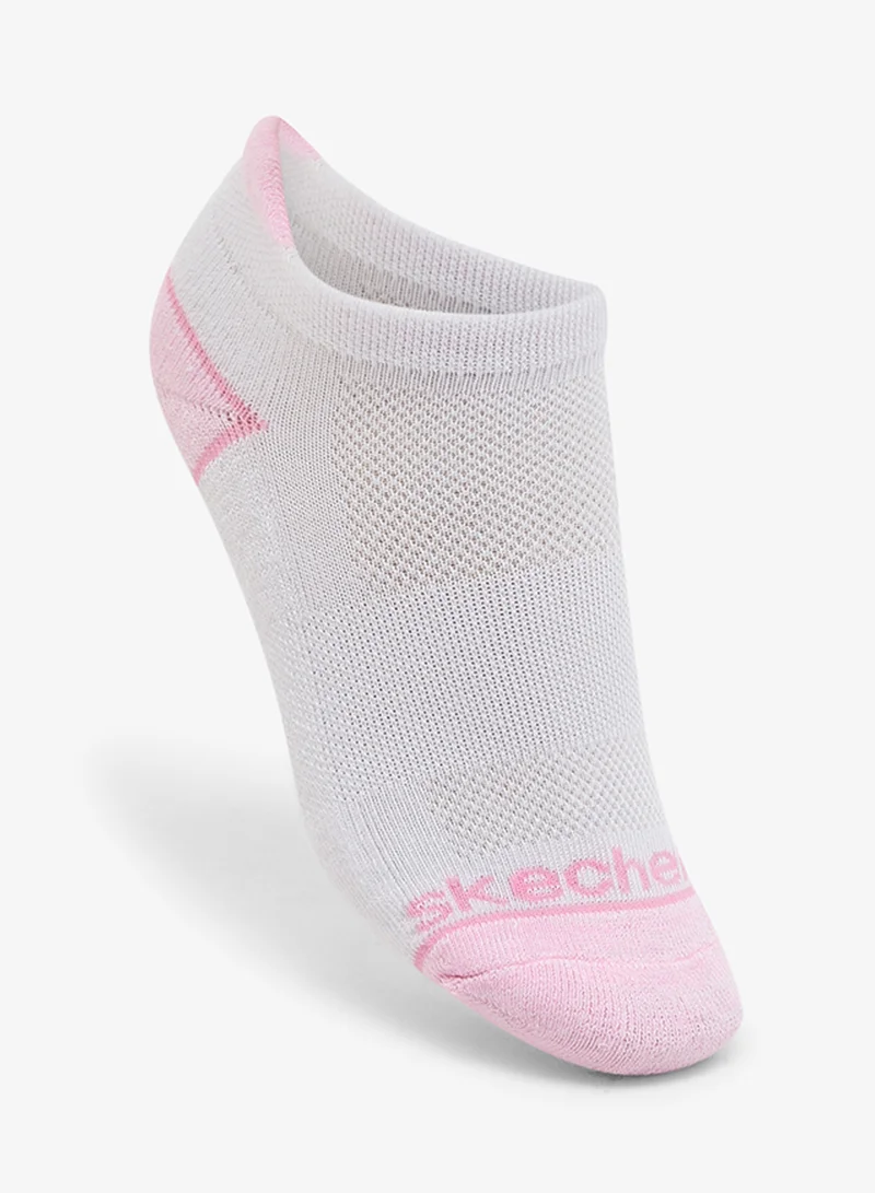 SKECHERS Kids 6 Pack Half Terry No Show Socks