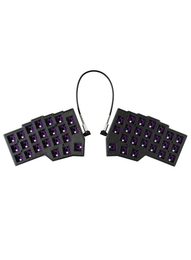 YMDK Split Keyboard Corne V4 46 Keys Ergonomic Hotswappable 40% Layout 3D Resin RGB QMK Vial All Key Programmable Mini Independent Gaming Keyboard Kit - Image 1