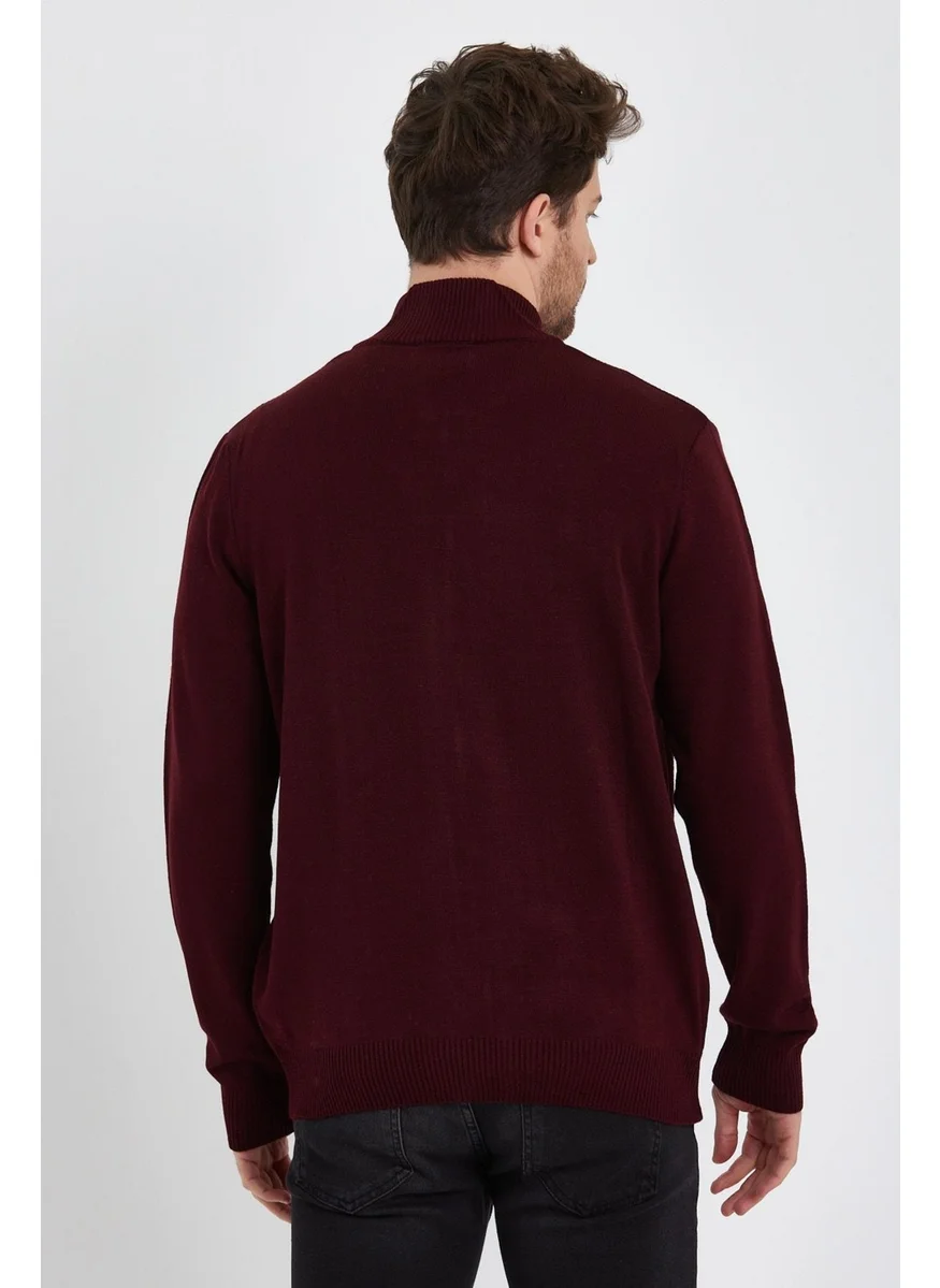 Alexander Gardi Half Turtleneck Zippered Cardigan (E22-5717)