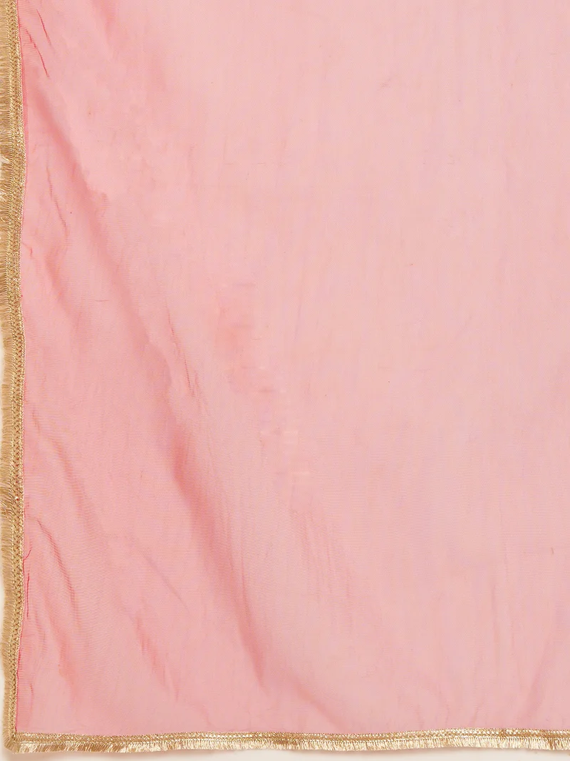globus Women Printed Regular Kurta With Trousers & With Dupatta