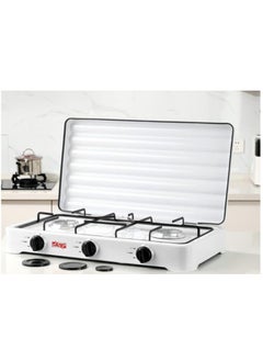 Spaceshoop Flat Cooker 3 Burners model KD5077 (white)  - Image 1