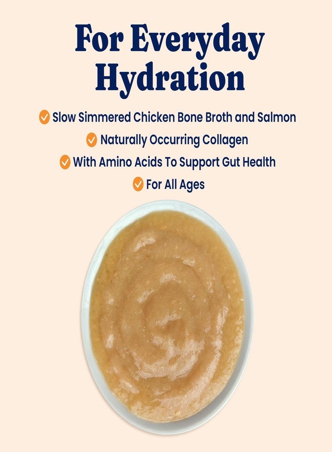 Solid Gold Bone Broth Cat Food Topper - Lickable Wet Cat Food with Protein Shreds for Hydration - Easy to Serve Wet Cat Food Gravy Bone Broth for Cats - Healthy Cat Snacks Treats - Salmon -12 Pack - Image 3