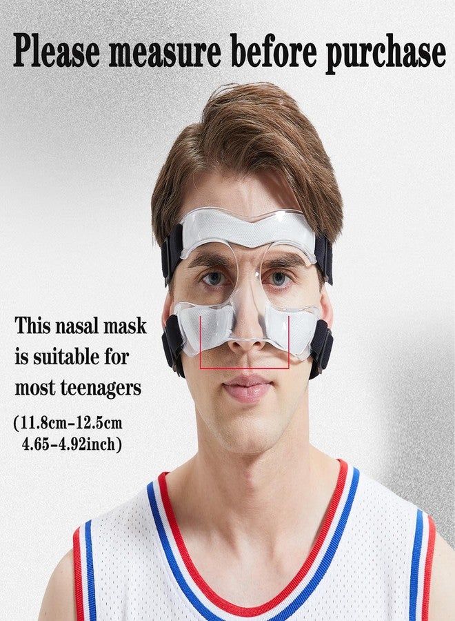 LENASETH Nose Guard for Broken Nose,Adjustable,Face Shield Masks with Padding,Suitable for Adults and Teenagers,Basketball, Soc CER,and Other Sports Clear Open - Image 5