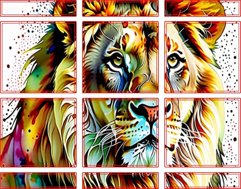 RHYTHM PRO Lion King Self Adhesive PVC Vinyl Stickers (Set of 12 PCS.) Compatible for Y A M A H A DTX-M12 PAD Protect Your Device from Dirt, Minor Scratches & Dullness. (Design 7) - Image 2