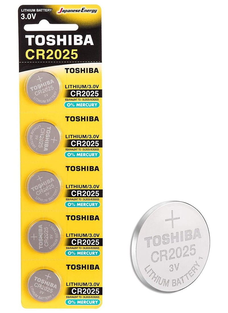 10-Piece CR2025 Lithium 3V Coin Cell Battery