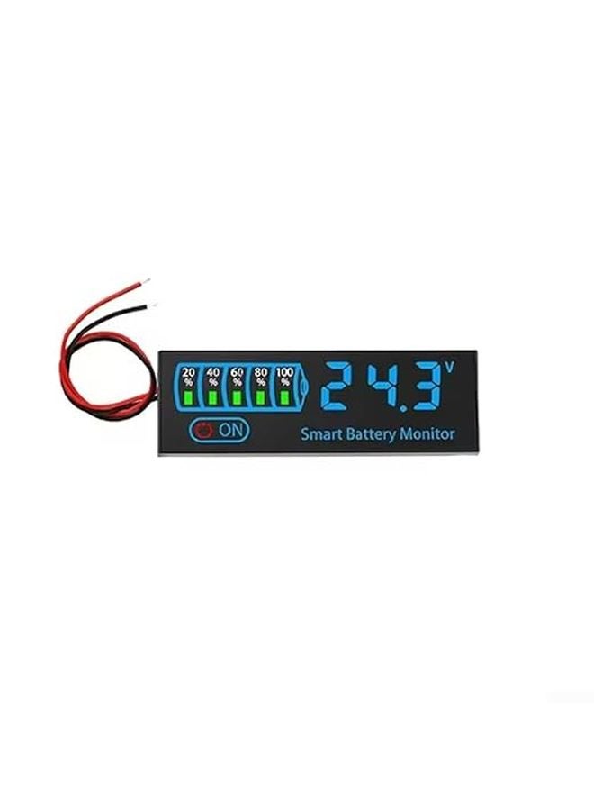 مؤشر شحن البطارية المدمج مع شاشة LED لأنواع متعددة من البطاريات - أزرق - Image 1