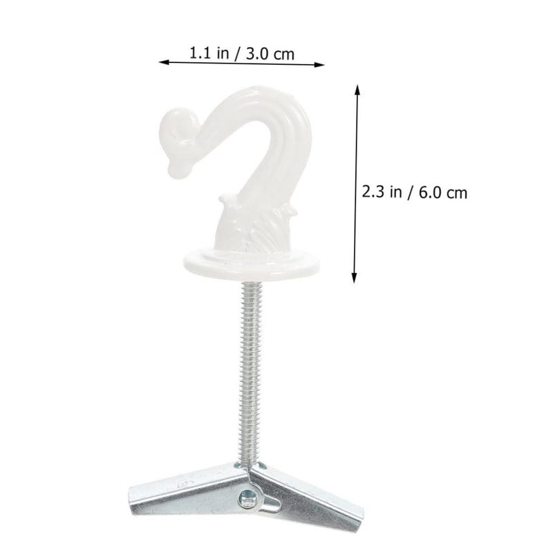 Heavy Duty Metal Foldable Ceiling Hooks 3 Pack for Home Organization Storage - Image 3