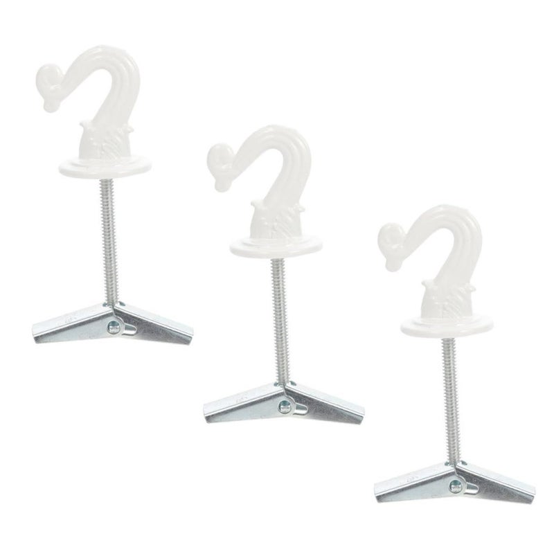 Heavy Duty Metal Foldable Ceiling Hooks 3 Pack for Home Organization Storage - Image 2