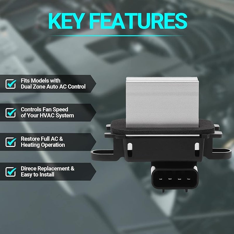 MNJWS وحدة تحكم في منفاخ هواء التدفئة والتهوية وتكييف الهواء - متوافقة مع 2010-2017 فورد اكسبيديشن 2010-2014 فورد F-150 2011-2017 لينكولن نافيجيتور تحكم تلقائي في درجة الحرارة - بديل # BL3Z-19E624-A YH-1829 - Image 4
